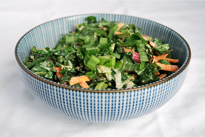 rainbow chard slaw