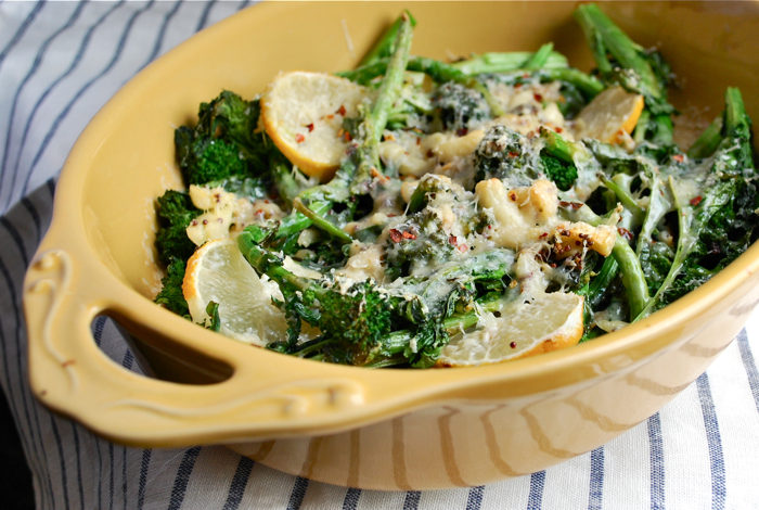 baked broccoli rabe