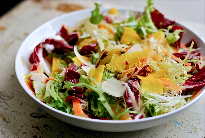 radicchio and frisee salad