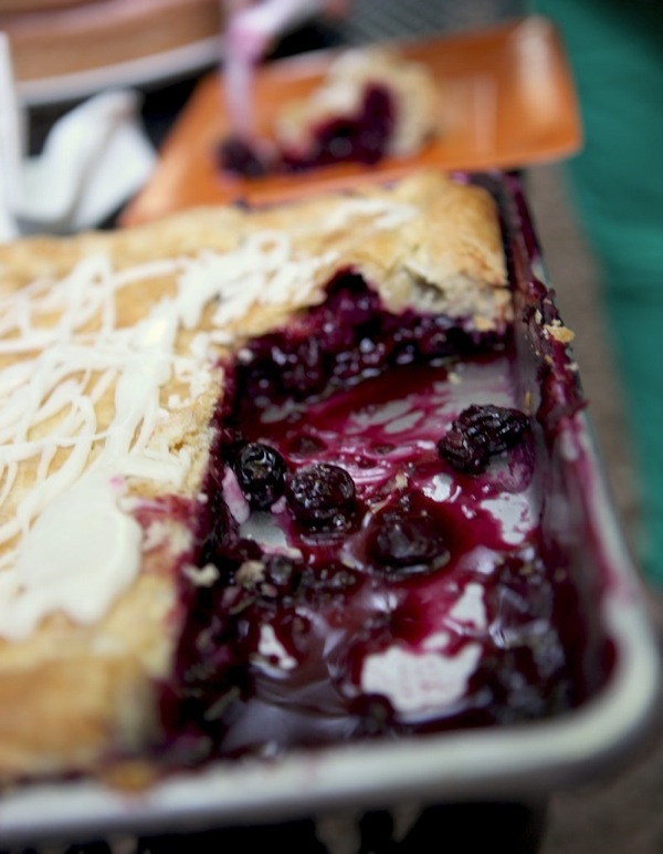 Blueberry slab pie recipe via brooklynsupper.net