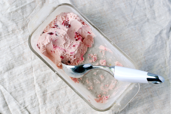 Sour cherry ice cream recipe via brooklynsupper.net