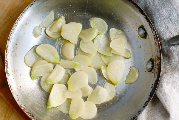 Slow-sauteed garlic, via brooklynsupper.net; © Brooklyn Supper, all rights reserved