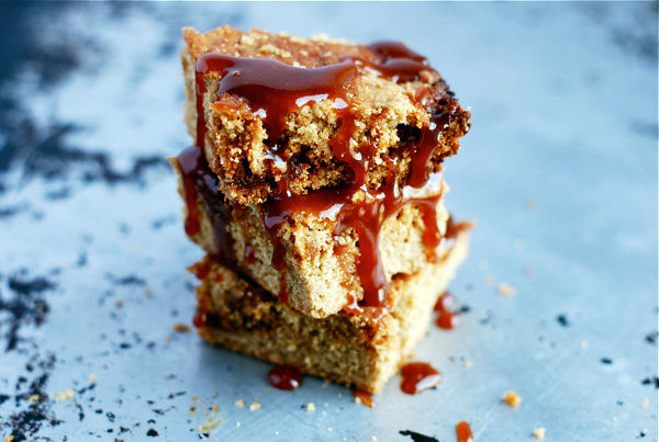 Salted caramel blondies, via brooklynsupper.net; © Brooklyn Supper 2012, all right reserved