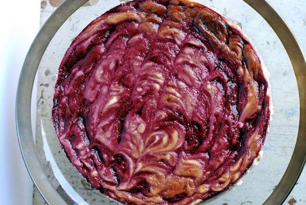 blackberry swirl cheesecake recipe // brooklyn supper