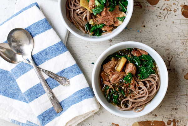 honey ginger braised pork with kale // brooklyn supper