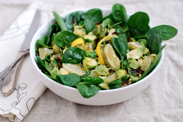 brussels spout, sweet lime & avocado salad // brooklyn supper