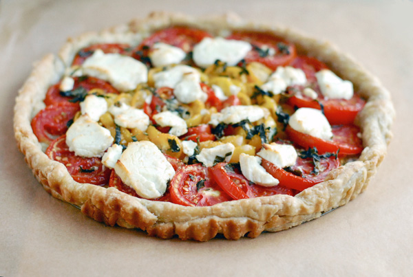 tomato chevre tart // brooklyn supper