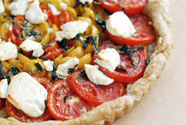 tomato chevre tart // brooklyn supper