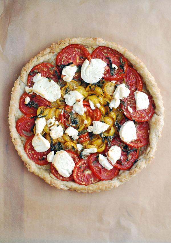 tomato chevre tart // brooklyn supper