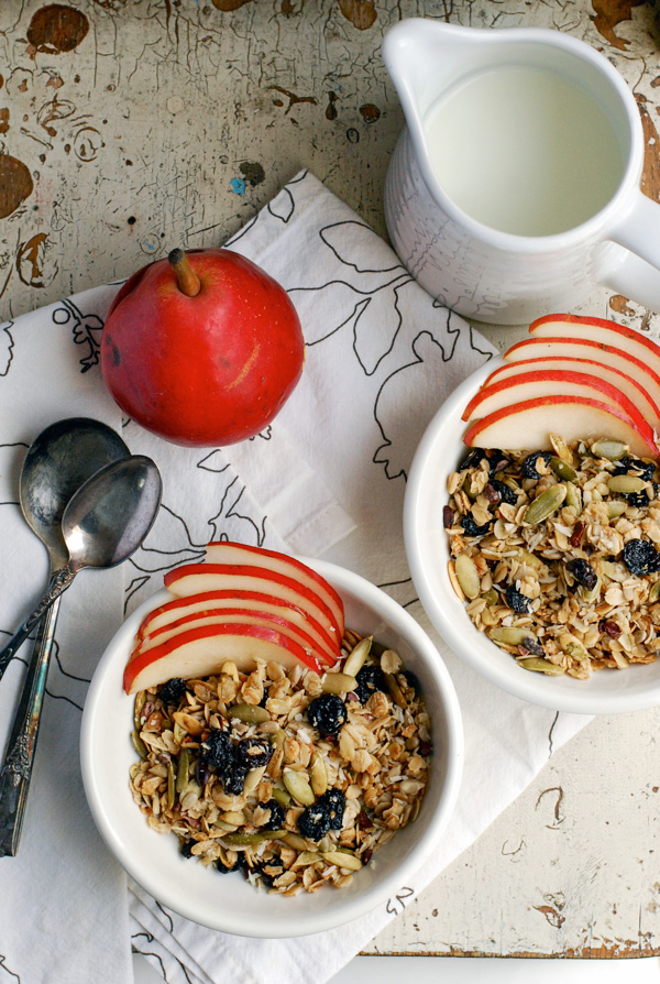 tart cherry & cacao nib granola // brooklyn supper