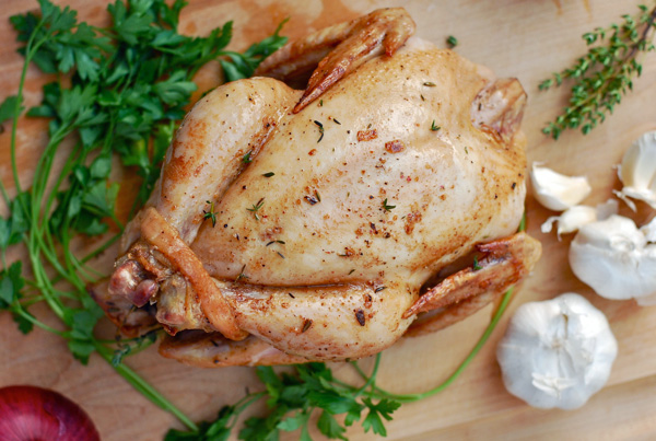 classic roast chicken with garlic and thyme // brooklyn supper
