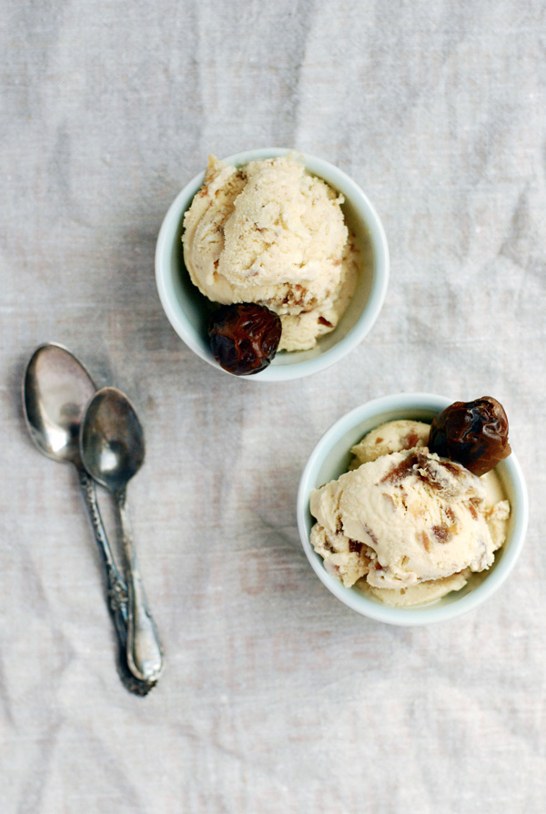 cognac medjool date ice cream // brooklyn supper