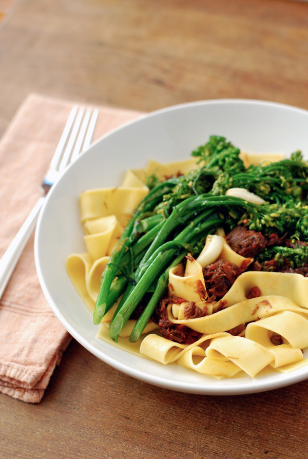 beef shank ragu with broccolini // brooklyn supper