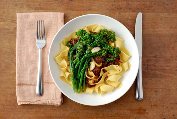 beef shank ragu with broccolini // brooklyn supper