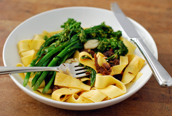 beef shank ragu with broccolini // brooklyn supper