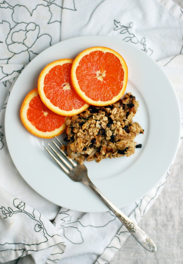 baked oatmeal with chocolate chunks and cacao nibs // brooklyn supper