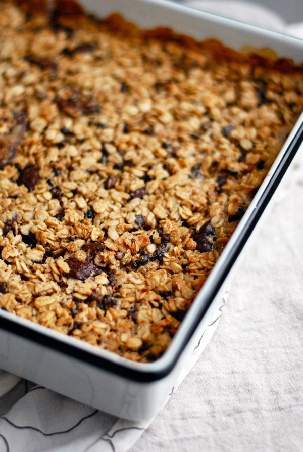 baked oatmeal with chocolate chunks and cacao nibs // brooklyn supper