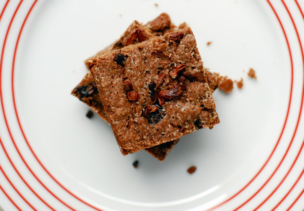 dried cherry and cacao nib brownies // brooklyn supper