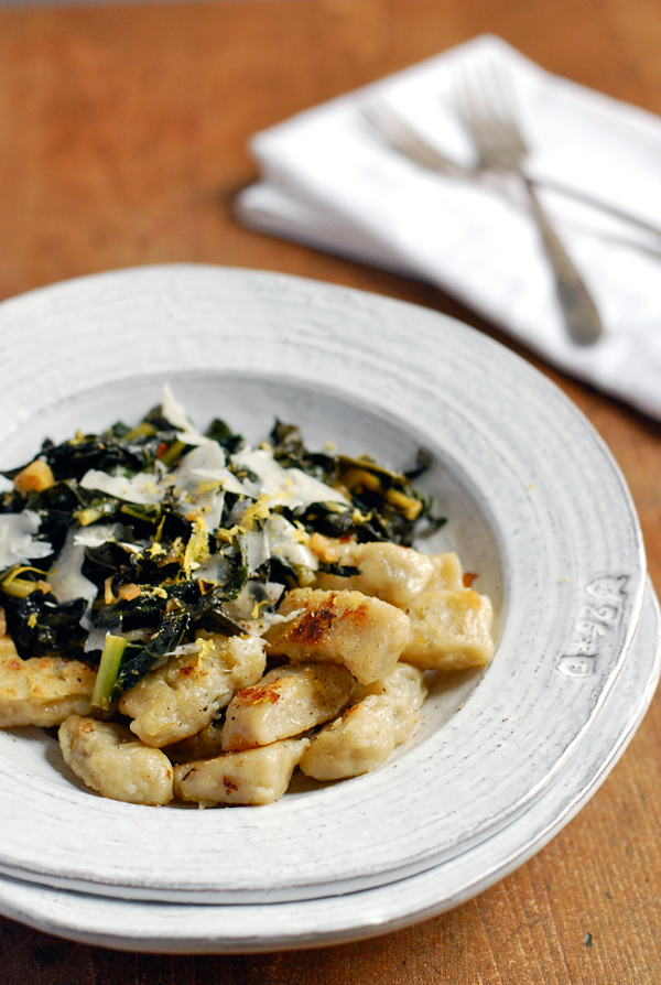 sun choke gnocchi with sautéed kale // brooklyn supper