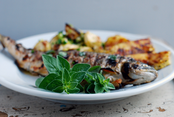 grilled trout + roasted turnips with ramps // brooklyn supper