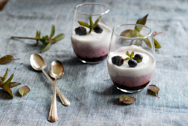 mixed berry coconut cream parfaits // brooklyn supper
