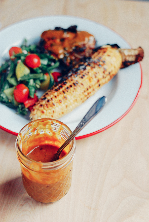 grilled chicken legs with south carolina-style barbecue sauce // brooklyn supper