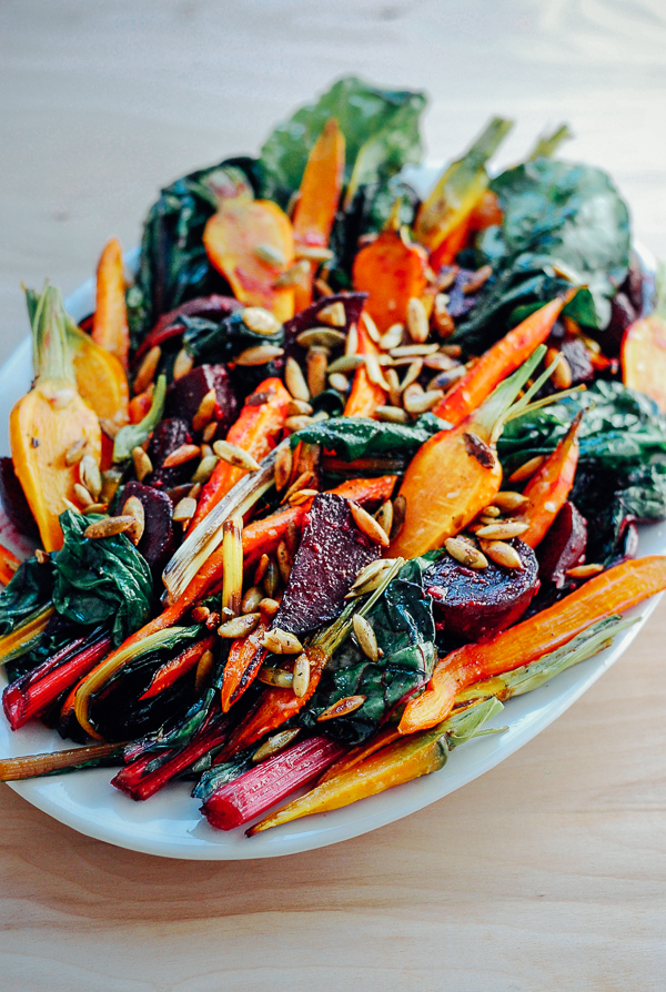 roasted vegetable salad // brooklyn supper for with food + love