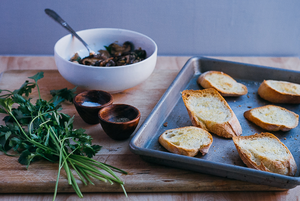 herbed mushroom toasts // brooklyn supper