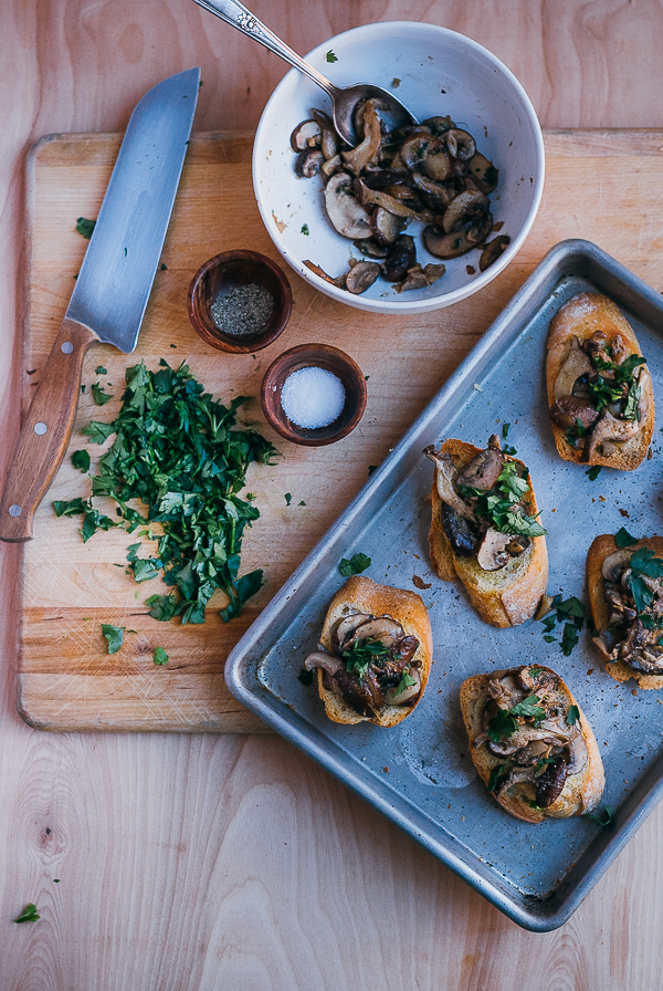 herbed mushroom toasts // brooklyn supper