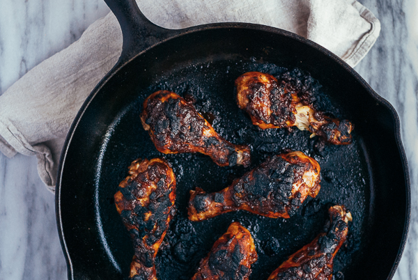 roasted chicken legs with caribbean-style barbecue sauce // brooklyn supper