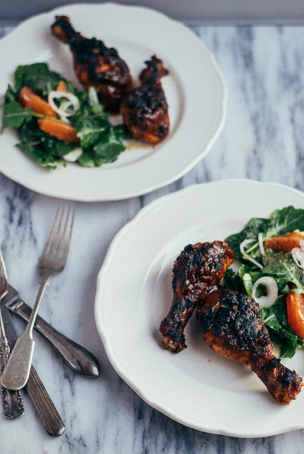 roasted chicken legs with caribbean-style barbecue sauce // brooklyn supper