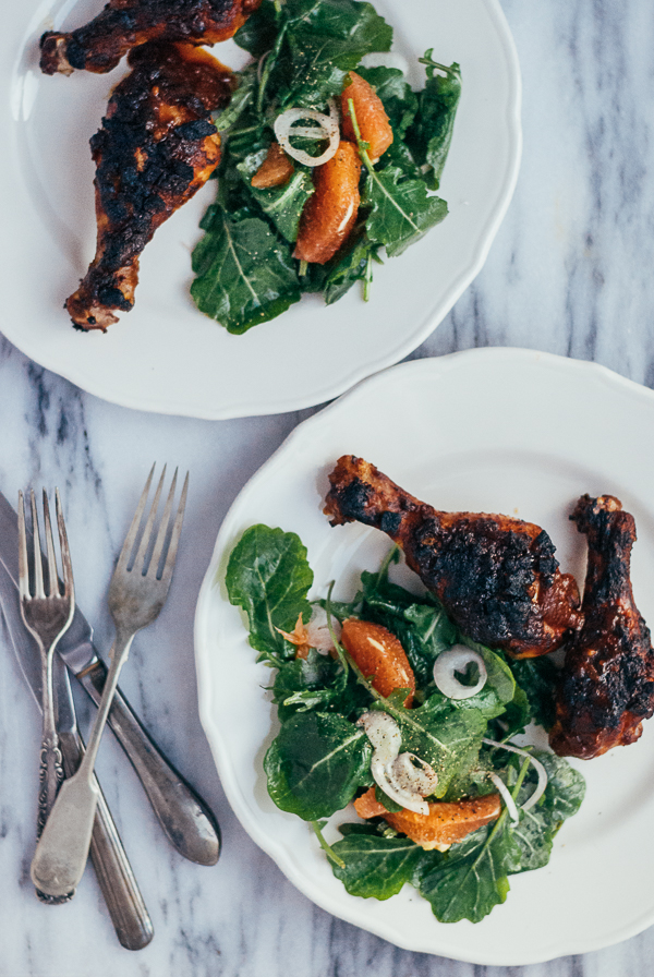 roasted chicken legs with caribbean-style barbecue sauce // brooklyn supper