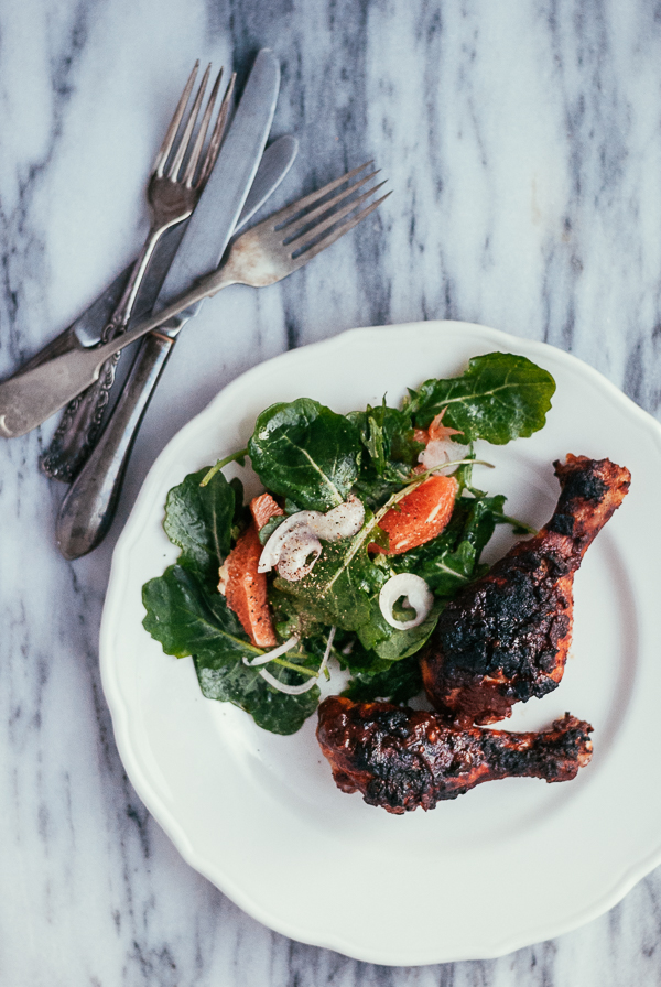 roasted chicken legs with caribbean-style barbecue sauce // brooklyn supper