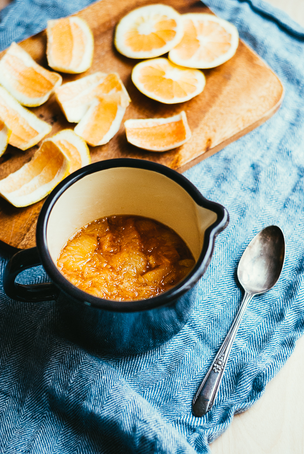 gluten-free buckwheat pancakes with grapefruit maple syrup // brooklyn supper