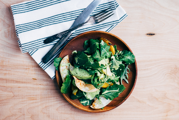 roasted golden beet and turnip salad with green goddess dressing // brooklyn supper