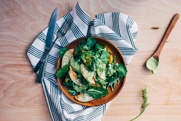 roasted golden beet and turnip salad with green goddess dressing // brooklyn supper