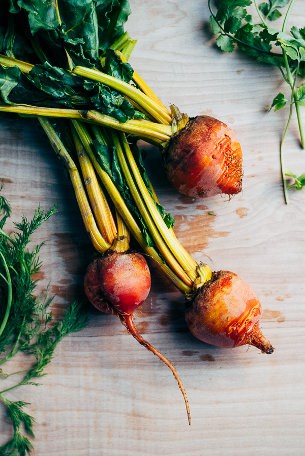 roasted golden beet and turnip salad with green goddess dressing // brooklyn supper