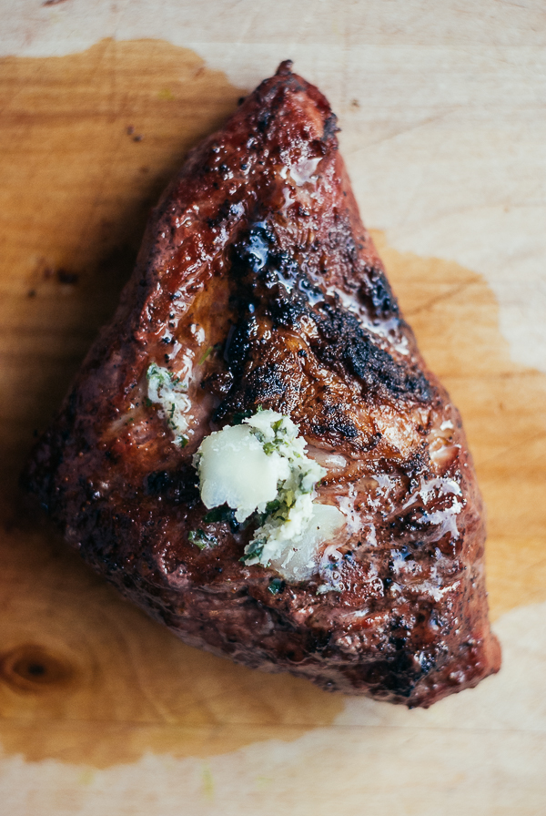 grilled steaks with horseradish herb butter // brooklyn supper