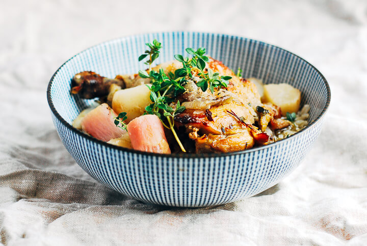 braised chicken legs with turnips and radishes // brooklyn supper