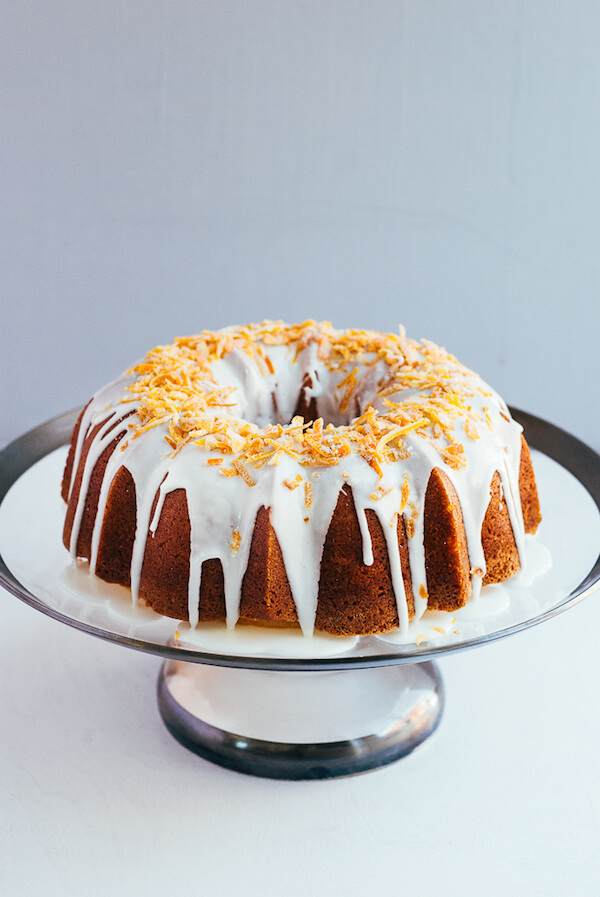 citrus pound cake with candied orange peel // brooklyn supper