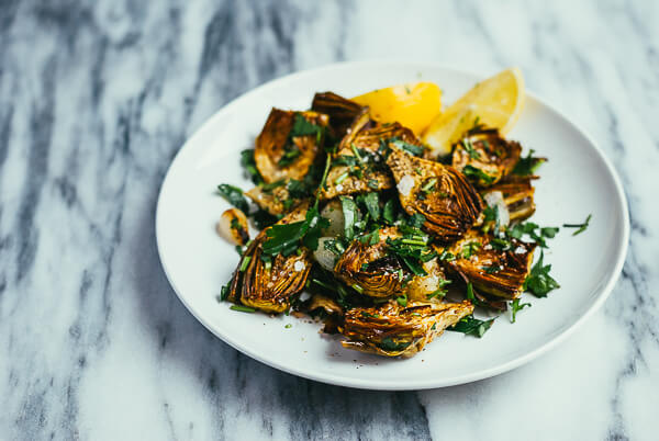 roasted baby artichokes and pearl onions // brooklyn supper