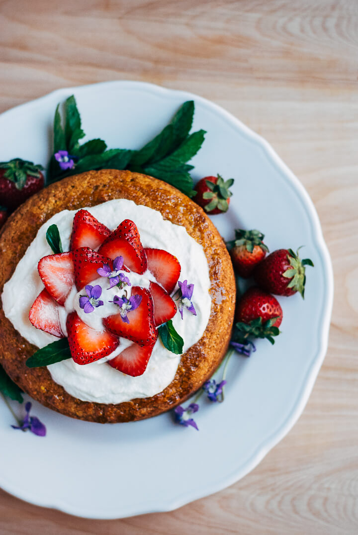 ricotta strawberry cake // brooklyn supper