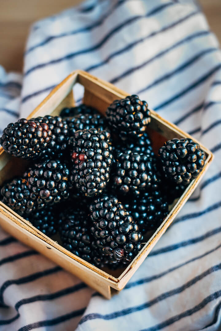 honey cornmeal waffles with blackberry syrup // brooklyn supper