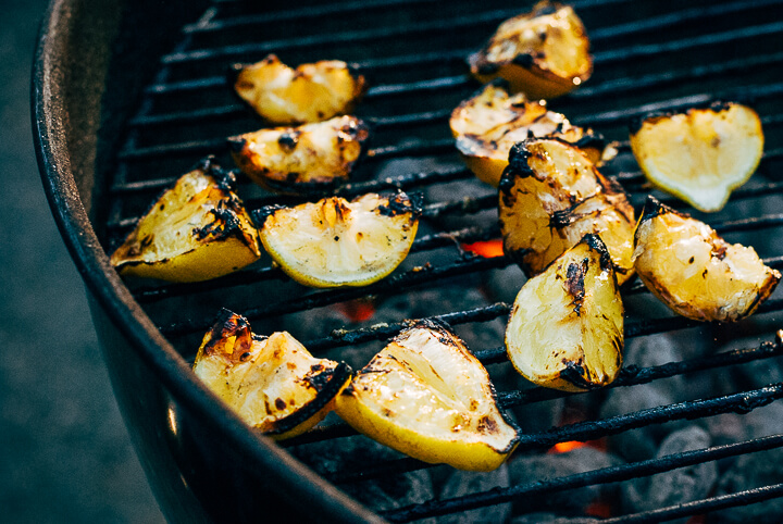 grilled chicken with grilled lemon and garlic relish // brooklyn supper