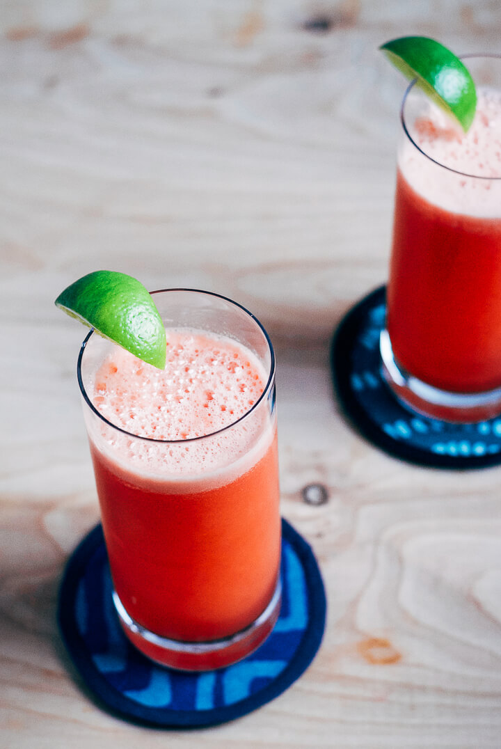 watermelon coolers with ginger and lime // brooklyn supper