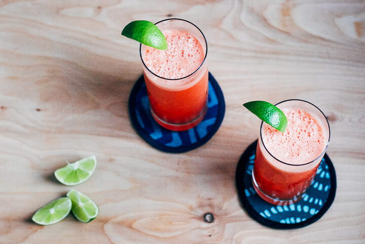 watermelon coolers with ginger and lime // brooklyn supper