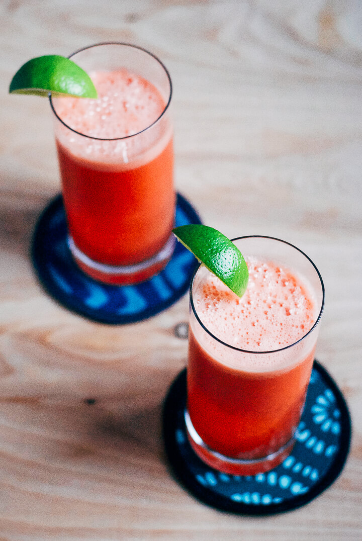 watermelon coolers with ginger and lime // brooklyn supper