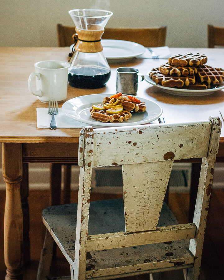 spiced apple waffles // brooklyn supper