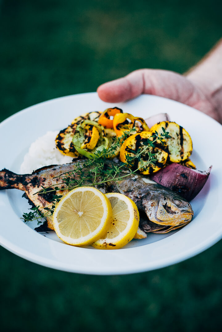 grilled pompano with summer vegetables // brooklyn supper