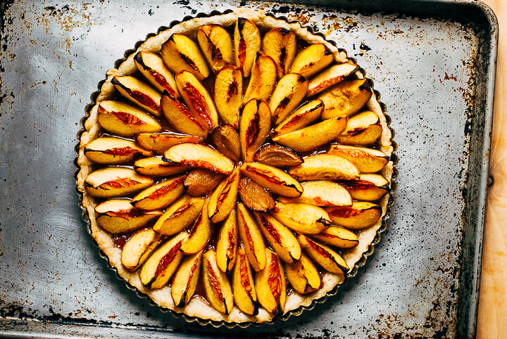 brown butter nectarine tart // brooklyn supper